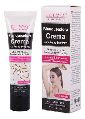 Crema Aclarante Blanqueadora Axila Codos Entre Pierna 3 Dias