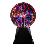 Lampara De Tesla Esfera De Cristal Plasma Helio Neón