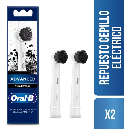 Repuesto Cepillo Dental Eléctrico Oral-b Charcoal 2 Unidades