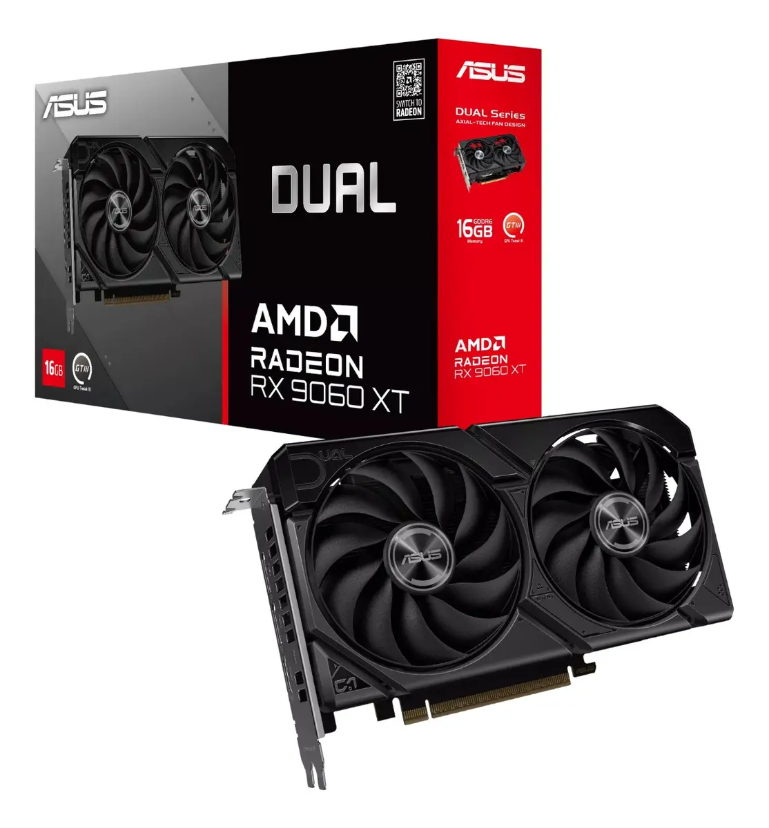 PLACA DE VIDEO ASUS DUAL RADEON RX 9060 XT 16GB GDDR6