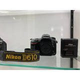 Nikon D610 Corpo Seminova 1.000 Clicks Garantia + Nf Loja Rj