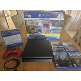 Ps4 Slim 1tb + 4 Juegos Fisicos 