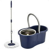 Mop Giratório Tornado Perfect Pro Cesto Inox Cor Azul-escuro