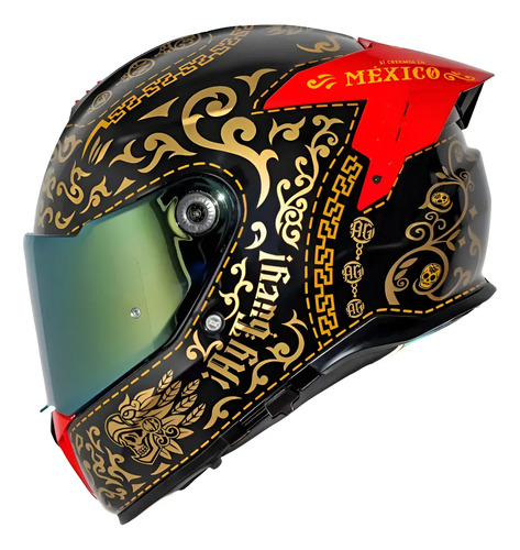 Casco Para Motocicleta Axxis ¡ay Güey! Mariachi Tamaño L | Meses sin interés