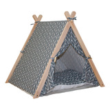 Cama Mascotas Tepee Tipi Bossa Laika 65cm Colchón Reversible