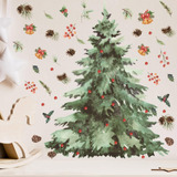 Calcomanías De Pared Grandes Para Árbol De Navidad, Calcoman