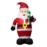 L Juguete Inflable De Santa Claus 120cm Decoración Navideña