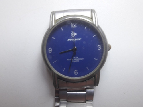 Reloj De Hombre Dunlop Azul Quartz Water Resistent Pv