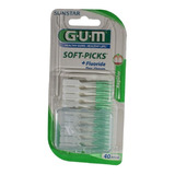 Gum 40 Palillos Interdentales Goma Flexible Con Estuche 632