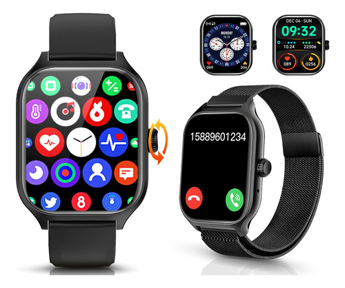 Smartwachth Reloj Inteligente Bluetooth Hd De 2.01 Pulgadas