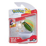 Pokemon Clip N Go Mankey Con Nido Ball 5cm Jazwares