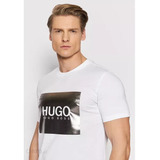 Hermosa Playera Hugo Boss Placa Plateada 