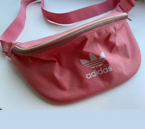 Maxi Riñonera Rosa/salmón adidas Original Usada Excelente