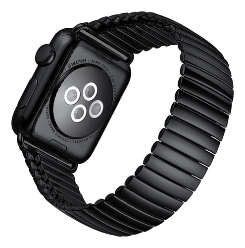 Correa Elástica De Metal Para Apple Watch 7 41 Mm 45 Mm 6