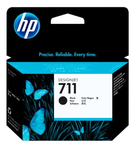 Cartucho Negro De Impresión Hp 711 80ml T120/t520/t130/t530