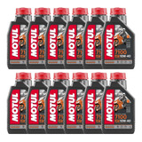 Caja Aceite Moto 4t 7100 10w40 100% Sntetico Motul 12 Litros