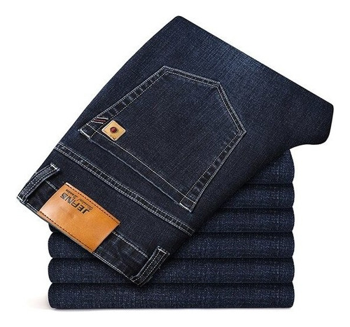 Jeans De Gran Tamaño Negro Azul Holgados De Talla Grande Par