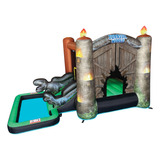 Jurassic World Bounce House - Tobogn Acutico Con Piscina, Ad