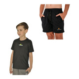 Conjunto Lycra Deportivo Niño! Remera Urban + Short Niño