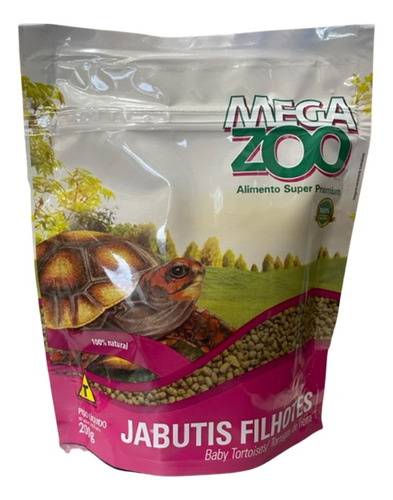 Ração Mega Zoo Tartaruga Megazoo Jabutis Filhotes  200g