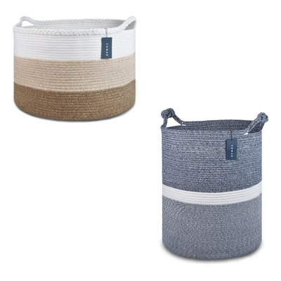 Cesta De Manta Grande Y Cesto Alto Para Ropa Sucia Comse, Al