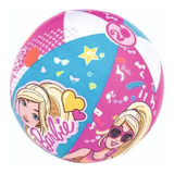 Pelota De Playa Pileta Inflable Barbie 56 Cm Rosa Niños