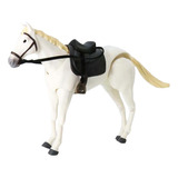 Figura De Caballo Realista, Modelo De Juguetes De Blanco