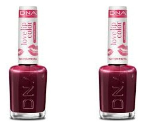 Dna Love Lip Color Batom Tinta 10ml Love Cherry - 2 Unidades