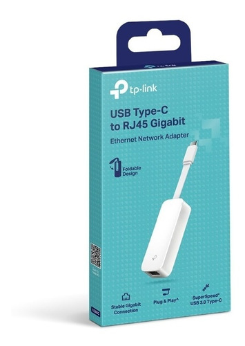 Adaptador Usb-c 3.0 Lan Rj45 Gigabit Ethernet Tp-link Ue300c