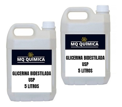 10 Litros Glicerina Bi-destilada Usp 100% Vegetal