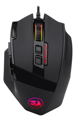 Mouse Para Jogo Redragon  Sniper M801 Rgb Preto Gamer Led