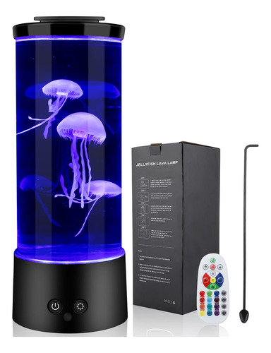 Lámpara De Medusas 16 Luces De Color Para Acuario Luz Noctur