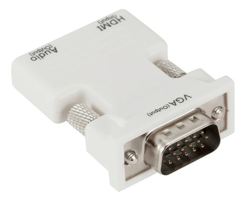 Adaptador Conversor Hdmi Fêmea Para Vga Macho Com Cabo Audio