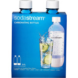 Sodastream 1l Carbonating Bottles- White (twin Pack)