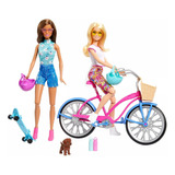 Barbie Conjunto De Juego De Bicicleta Al Aire Libre, Muñec.