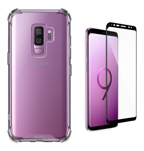 Capinha Capa Anti Impacto Para Galaxy S9 Plus + Pelicula