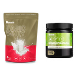 Kit Creatina (100g) + Basic Whey (1kg) - Growth Supplements