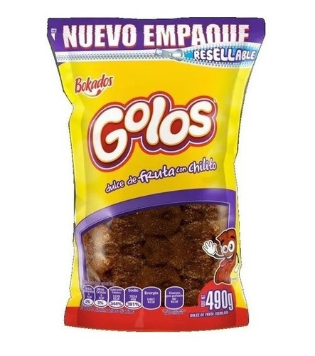 Golos Tamarindo Dulce Fruta Chile Bokados 490g Fiesta Botana