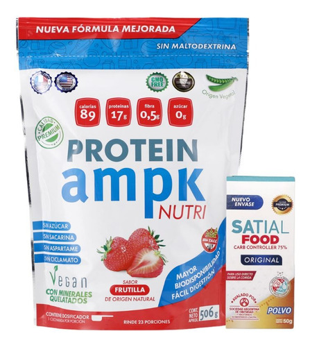 Combo Fit Vegan Ampk Protein + Satial Food 