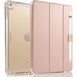 Funda iPad 10.2 Valkit Rígido Soporte Lápiz Rosegold