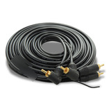 10pcs Cabo Som Rca Macho 5 Metros Módulo Amplificador 5mm 90