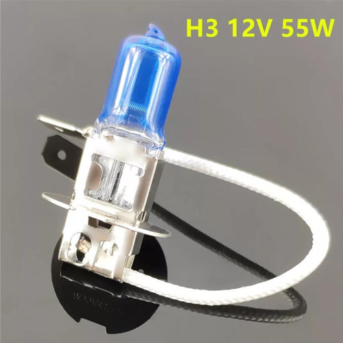 2 Ampolleta Halogena Azul H3   55w 12v Hid Concepcion Par