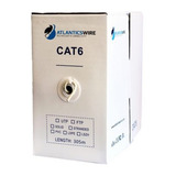 Cable Utp Cat6 305 Mts, 23 Awg, Cca Pvc. Gris. Atlanticswire