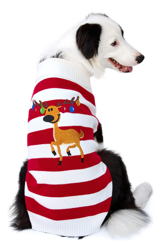 Nacoco Suéter Para Perro Mascota Navidad Elk Bells Suéteres 