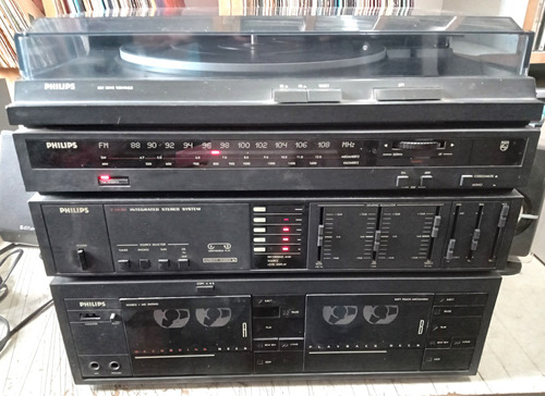 Stereo System 3x1 Philips F-1430 = Para Conserto / Peças