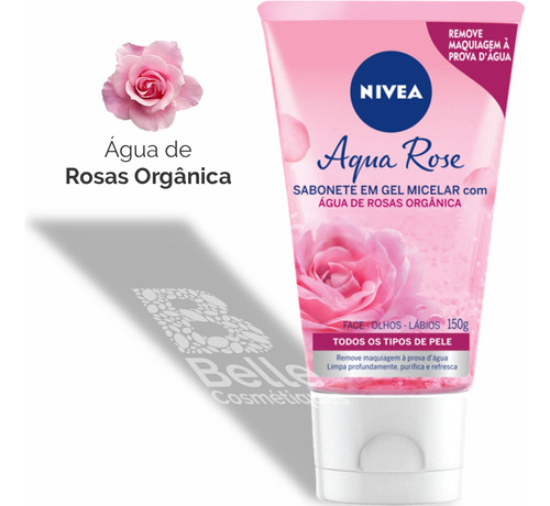 Nivea Sabonete Facial Em Gel Micelar Aqua Rose - 150g
