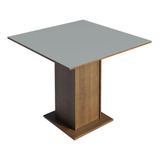 Mesa De Jantar Quadrada Tampo De Madeira Madesa 5363 Rc