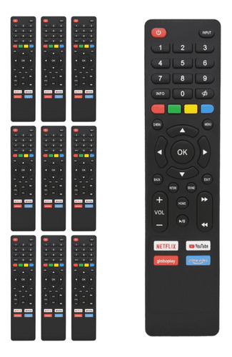 Kit 10 Controle Compatível Multilaser Smart Tv Tl012 Tl035