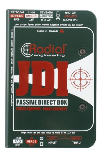 Caja Directa Pasiva Radial Jdi Mk3