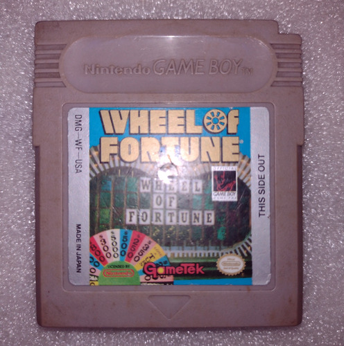 Wheel Of Fortune - Nintendo Game Boy - 1990 - Probado - Orig